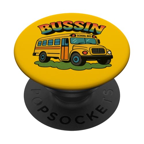 Bussin Schulbus Illustration Slang Begriffe Sommerzeit PopSockets Klebender PopGrip Bussin Schulbus Illustration Slang Begriffe Sommerzeit PopSockets Klebender PopGrip von Boho Bus Drivers Snugg