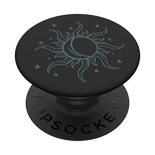 Boho Vintage Mond Sonne und Sterne Design Kiefer grün PopSockets mit austauschbarem PopGrip Boho Vintage Mond Sonne und Sterne Design Kiefer grün PopSockets mit austauschbarem PopGrip von Boho Moon Stars Gripz