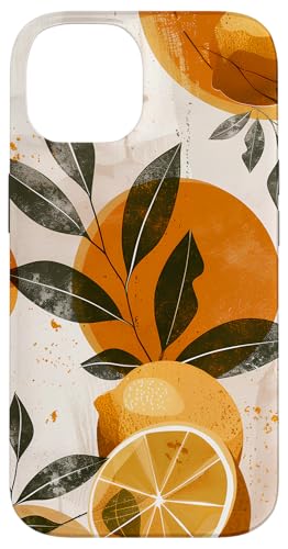 Hülle für iPhone 14 Boho Zitronen abstraktes Design von Boho Zitronen abstrakt