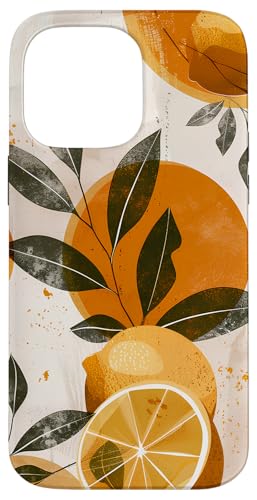 Hülle für iPhone 14 Pro Max Boho Zitronen abstraktes Design von Boho Zitronen abstrakt