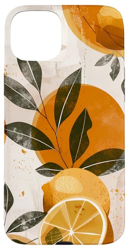 Hülle für iPhone 15 Plus Boho Zitronen abstraktes Design von Boho Zitronen abstrakt