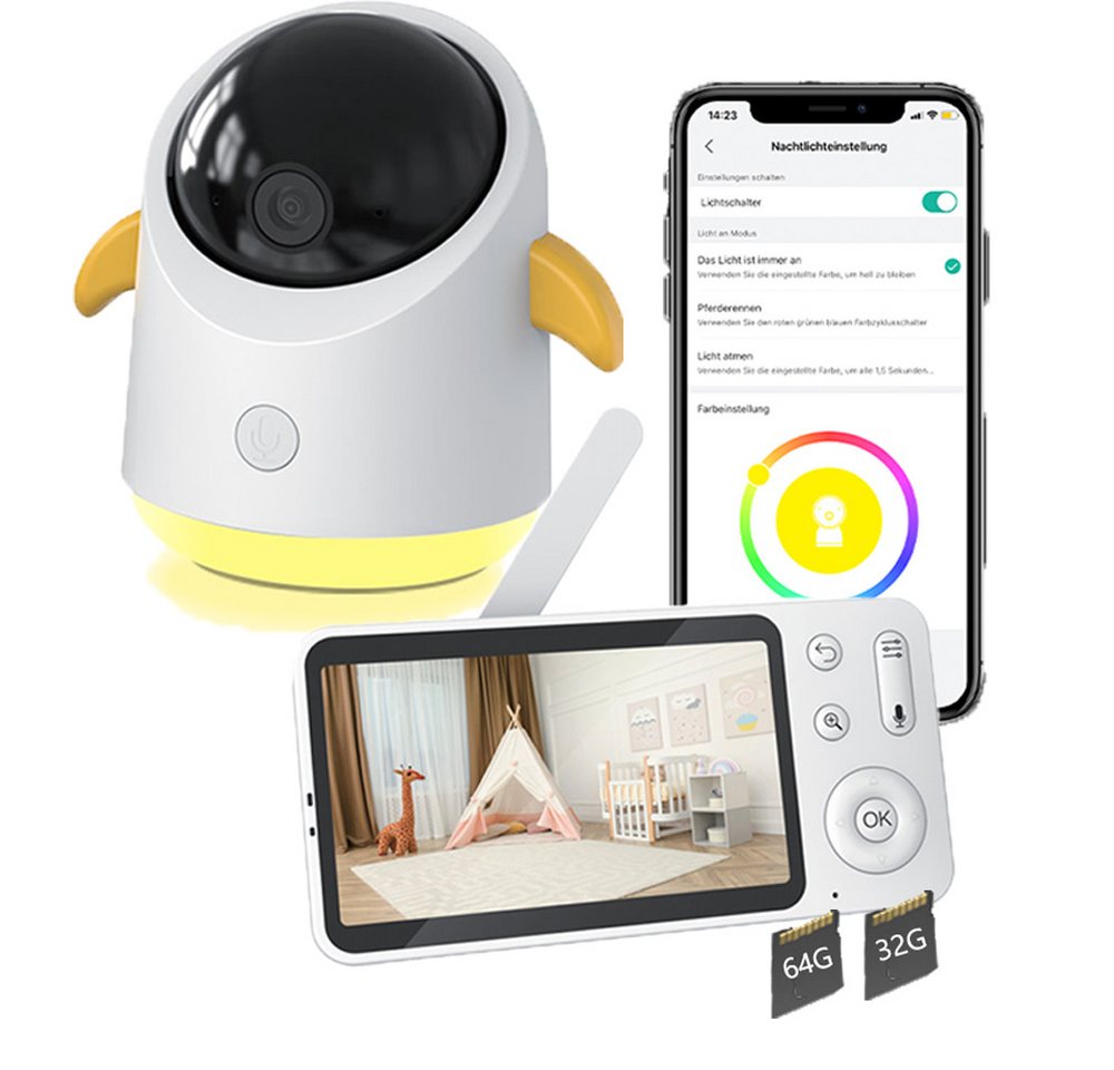 Boifun Babyphone Babyphone mit Kamera 2K/3MP 5 Zoll WLAN Video Babyfon mit App, WLAN Babyfon Video, 5" Baby Monitor, IR Nachtsicht,Bewegungsverfolgung,4×Zoom, Weinen/Bewegungs/Geräuscherkennung, Temperaturerkennung, Zwei-Wege-Audio,APP-Funktion für mehrereBenutzer.Automatisch verfolgen Boifun Babyphone Babyphone mit Kamera 2K/3MP 5 Zoll WLAN Video Babyfon mit App, WLAN Babyfon Video, 5" Baby Monitor, IR Nachtsicht,Bewegungsverfolgung,4×Zoom, Weinen/Bewegungs/Geräuscherkennung, Temperaturerkennung, Zwei-Wege-Audio,APP-Funktion für mehrereBenutzer.Automatisch verfolgen von Boifun