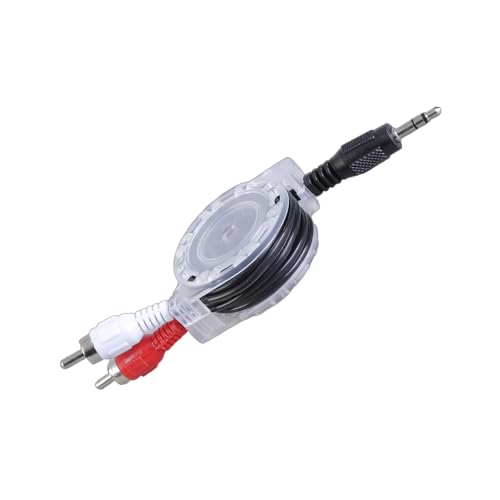 Bokcztml 3 5 Mm Bis 2RCA Soundkabel Einziehbarer Stecker Ersatz Für Telefon Tablet Home Theaterverstärker Lautsprecher Stereo von Bokcztml
