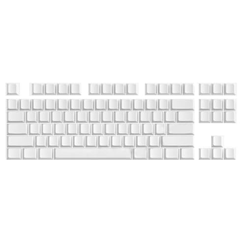 Bokcztml 87pcs PBTS Blanks Keycap Mechanische Tastaturen Originalhöhe Nicht Drucken Weißer Schlüsselcap Set Für MX Switches Bokcztml 87pcs PBTS Blanks Keycap Mechanische Tastaturen Originalhöhe Nicht Drucken Weißer Schlüsselcap Set Für MX Switches von Bokcztml
