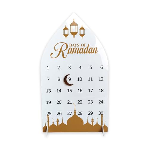 Künstlerischer Acrylboard Eid Ramadans Countdown Kalender Mit Magnetischem Moon Charme Für Muslime Home And Office Tabletop Nutzung Künstlerischer Acrylboard Eid Ramadans Countdown Kalender Mit Magnetischem Moon Charme Für Muslime Home And Office Tabletop Nutzung von Bokcztml
