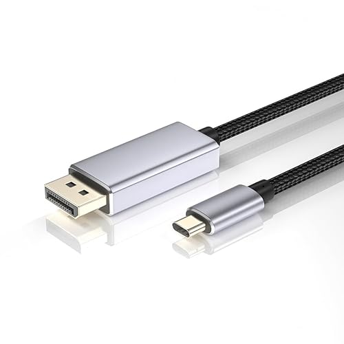 8K USB C auf Displayport Kabel 1,8m, BolAAzuL USB 3.1 zu DP 1.4 Kabel geflochtener Video Adapter Kabel 8K@60Hz 4K@144Hz für MA CBOOD Pro/Air, IM AC, IP AD Pro 2020, XP S, Galaxy S20 von BolAAzuL