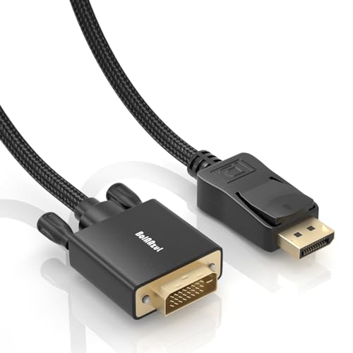 BolAAzuL DisplayPort auf DVI Kabel, geflochtener Displayport auf DVI-D Stecker Single-Link Konverterkabel 1080P DisplayPort DP Stecker auf DVI Stecker Adapter für HP Dell Lenovo Nvidia AMD Laptop PC BolAAzuL DisplayPort auf DVI Kabel, geflochtener Displayport auf DVI-D Stecker Single-Link Konverterkabel 1080P DisplayPort DP Stecker auf DVI Stecker Adapter für HP Dell Lenovo Nvidia AMD Laptop PC von BolAAzuL