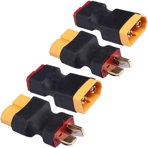 Boladge 2 Stücke Deans T-Stecker Männlich auf XT60 Buchse Adapter und 2 Stücke Deans T-Stecker Buchse auf XT60 Männlich Adapterfür RC Auto Flugzeug Lipo Batterie ESC von Boladge