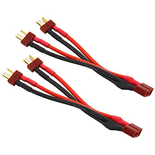 Boladge 2 Stück Deans T-Stecker Parallelstecker Y-Kabel 1-Buchse auf 2-Männlich Steckverbinder Deans T-Plug Parallel-Akku-Adapter Boladge 2 Stück Deans T-Stecker Parallelstecker Y-Kabel 1-Buchse auf 2-Männlich Steckverbinder Deans T-Plug Parallel-Akku-Adapter von Boladge