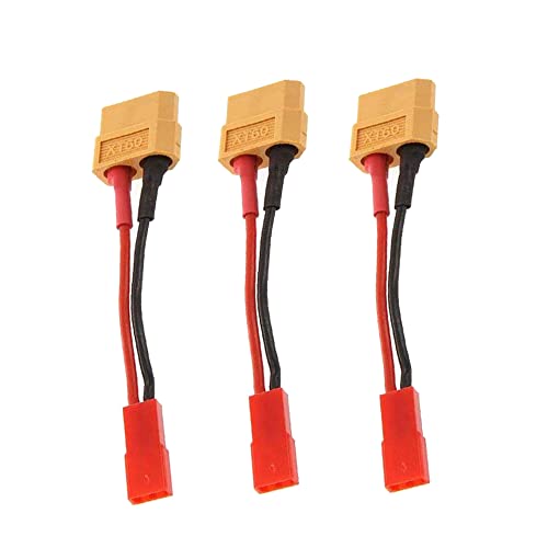 Boladge 3-Pack XT60 Buchse auf 2-polig JST Buchse Steckverbinder Adapter Kabel für RC Flugzeug Auto Hubschrauber von Boladge