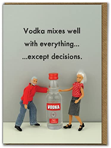 Bold & Bright - Lustige Geburtstagskarte – "Wodka" – lustige Karten für Sie und Ihn – freche Karten für Männer, Frauen, Freunde, Kameraden – Neuheit Humorkarten Bold & Bright - Lustige Geburtstagskarte – "Wodka" – lustige Karten für Sie und Ihn – freche Karten für Männer, Frauen, Freunde, Kameraden – Neuheit Humorkarten von Brainbox Candy