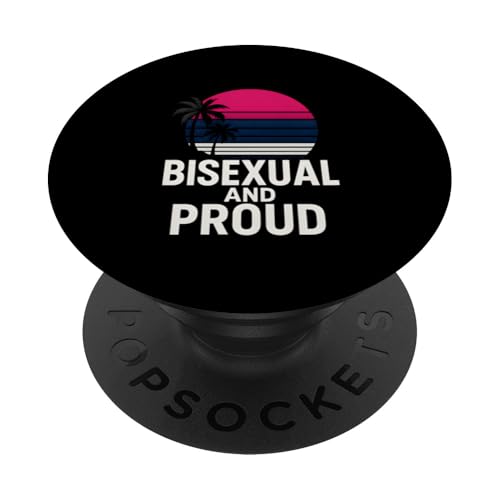 Bisexual Pride Pink Lila Blau Damen Sichtbarkeit PopSockets Klebender PopGrip Bisexual Pride Pink Lila Blau Damen Sichtbarkeit PopSockets Klebender PopGrip von Boldly Queer - Expressive Pride Apparel for All