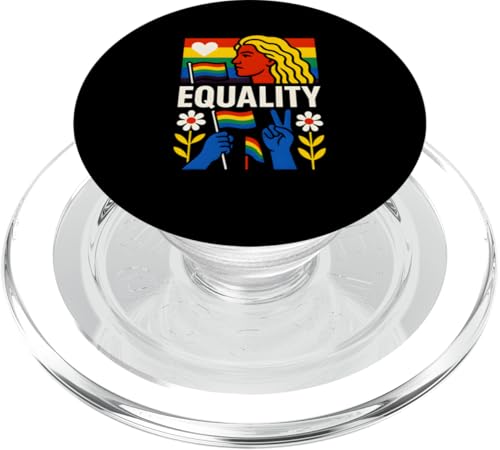 Gay Pride Month Gleichheit Rainbow LGBTQ+ Pride PopSockets PopGrip für MagSafe Gay Pride Month Gleichheit Rainbow LGBTQ+ Pride PopSockets PopGrip für MagSafe von Boldly Queer - Expressive Pride Apparel for All