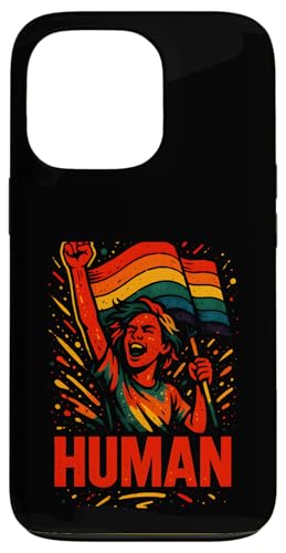 Gay Pride Month Human Vintage Rainbow Pride Flagge LGBTQ+ Hülle für iPhone 13 Pro Gay Pride Month Human Vintage Rainbow Pride Flagge LGBTQ+ Hülle für iPhone 13 Pro von Boldly Queer - Expressive Pride Apparel for All