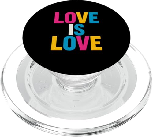 Gay Pride Month Liebe ist Liebe Rainbow Pride Cool LGBTQ+ PopSockets PopGrip für MagSafe Gay Pride Month Liebe ist Liebe Rainbow Pride Cool LGBTQ+ PopSockets PopGrip für MagSafe von Boldly Queer - Expressive Pride Apparel for All