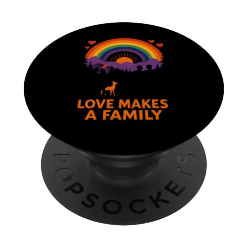 Gay Pride Month Liebe macht eine Familie zum Regenbogen LGBTQ+ PopSockets Klebender PopGrip Gay Pride Month Liebe macht eine Familie zum Regenbogen LGBTQ+ PopSockets Klebender PopGrip von Boldly Queer - Expressive Pride Apparel for All