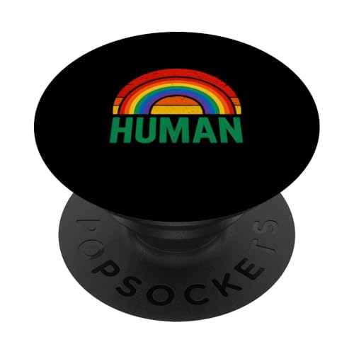 Gay Pride Month Love Human Rainbow T-Shirt PopSockets Klebender PopGrip Gay Pride Month Love Human Rainbow T-Shirt PopSockets Klebender PopGrip von Boldly Queer - Expressive Pride Apparel for All