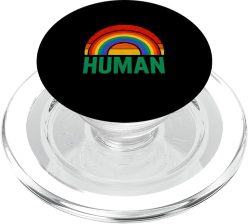 Gay Pride Month Love Human Rainbow T-Shirt PopSockets PopGrip für MagSafe Gay Pride Month Love Human Rainbow T-Shirt PopSockets PopGrip für MagSafe von Boldly Queer - Expressive Pride Apparel for All