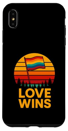 Gay Pride Month Love gewinnt Retro-Regenbogen LGBTQ+ Hülle für iPhone XS Max Gay Pride Month Love gewinnt Retro-Regenbogen LGBTQ+ Hülle für iPhone XS Max von Boldly Queer - Expressive Pride Apparel for All