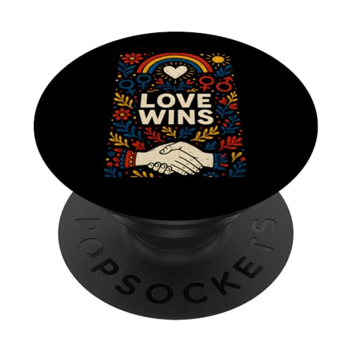 Gay Pride Month Love gewinnt Vintage Rainbow LGBTQ+ PopSockets Klebender PopGrip Gay Pride Month Love gewinnt Vintage Rainbow LGBTQ+ PopSockets Klebender PopGrip von Boldly Queer - Expressive Pride Apparel for All