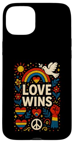 Gay Pride Month Love gewinnt Vintage-Regenbogenherz LGBTQ+ Hülle für iPhone 15 Plus Gay Pride Month Love gewinnt Vintage-Regenbogenherz LGBTQ+ Hülle für iPhone 15 Plus von Boldly Queer - Expressive Pride Apparel for All
