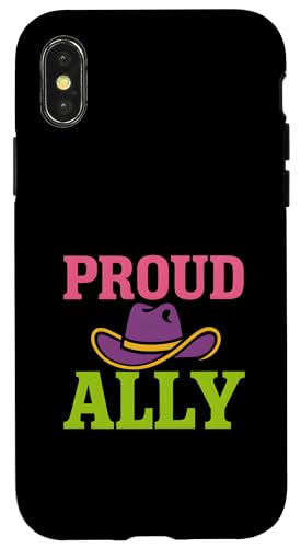Gay Pride Month Proud Ally Bunter Cowboyhut niedlich LGBTQ+ Hülle für iPhone X/XS Gay Pride Month Proud Ally Bunter Cowboyhut niedlich LGBTQ+ Hülle für iPhone X/XS von Boldly Queer - Expressive Pride Apparel for All