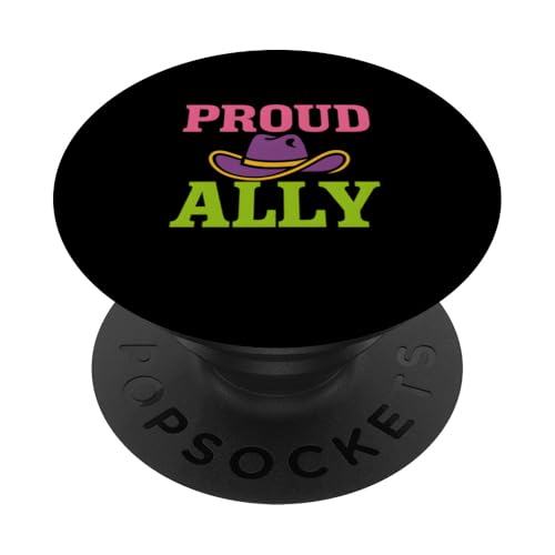 Gay Pride Month Proud Ally Bunter Cowboyhut niedlich LGBTQ+ PopSockets Klebender PopGrip Gay Pride Month Proud Ally Bunter Cowboyhut niedlich LGBTQ+ PopSockets Klebender PopGrip von Boldly Queer - Expressive Pride Apparel for All