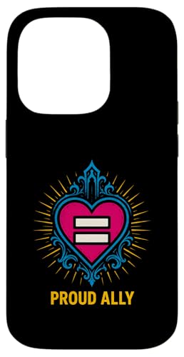 Gay Pride Month Proud Ally Vintage-Regenbogenherz, LGBTQ+ Hülle für iPhone 14 Pro von Boldly Queer - Expressive Pride Apparel for All