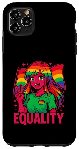 Gay Pride Parade Monat Gleichheit Kawaii Anime Rainbow LGBTQ+ Hülle für iPhone 11 Pro Max Gay Pride Parade Monat Gleichheit Kawaii Anime Rainbow LGBTQ+ Hülle für iPhone 11 Pro Max von Boldly Queer - Expressive Pride Apparel for All