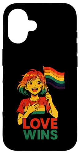 Gay Pride Parade Month Love gewinnt Retro Rainbow Pride LGBTQ+ Hülle für iPhone 16 Gay Pride Parade Month Love gewinnt Retro Rainbow Pride LGBTQ+ Hülle für iPhone 16 von Boldly Queer - Expressive Pride Apparel for All