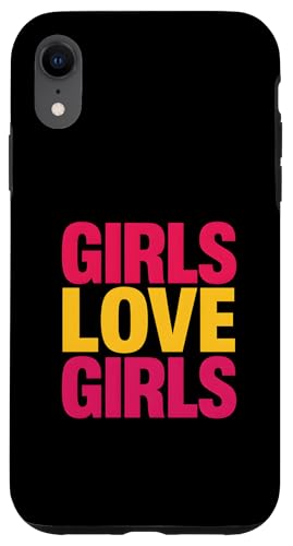 Lesbian Pride Girls lieben Frauen im Retro-LGBTQ+ Hülle für iPhone XR Lesbian Pride Girls lieben Frauen im Retro-LGBTQ+ Hülle für iPhone XR von Boldly Queer - Expressive Pride Apparel for All