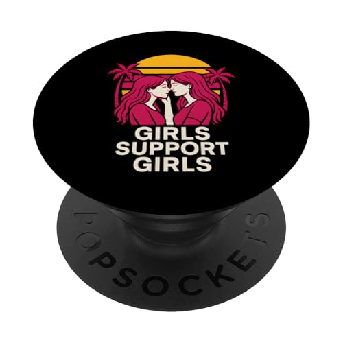 Lesbian Pride Girls unterstützen Mädchen Sapphic Retro LGBTQ+ PopSockets Klebender PopGrip Lesbian Pride Girls unterstützen Mädchen Sapphic Retro LGBTQ+ PopSockets Klebender PopGrip von Boldly Queer - Expressive Pride Apparel for All