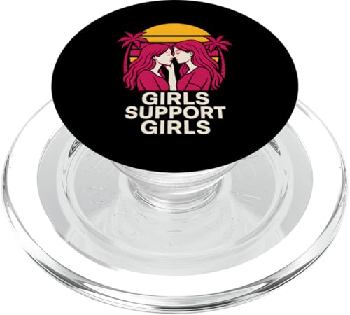 Lesbian Pride Girls unterstützen Mädchen Sapphic Retro LGBTQ+ PopSockets PopGrip für MagSafe Lesbian Pride Girls unterstützen Mädchen Sapphic Retro LGBTQ+ PopSockets PopGrip für MagSafe von Boldly Queer - Expressive Pride Apparel for All