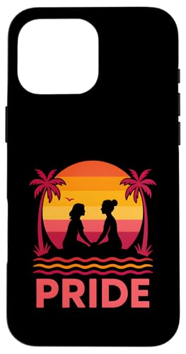 Lesbian Pride Love Retro-Sonnenuntergang für Damen, LGBTQ+ Hülle für iPhone 16 Pro Max Lesbian Pride Love Retro-Sonnenuntergang für Damen, LGBTQ+ Hülle für iPhone 16 Pro Max von Boldly Queer - Expressive Pride Apparel for All