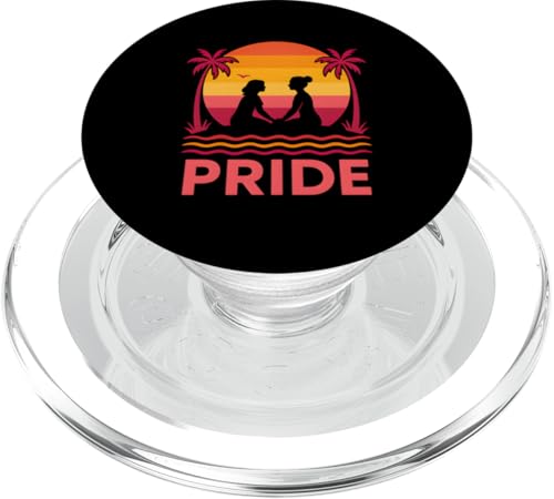 Lesbian Pride Love Retro-Sonnenuntergang für Damen, LGBTQ+ PopSockets PopGrip für MagSafe Lesbian Pride Love Retro-Sonnenuntergang für Damen, LGBTQ+ PopSockets PopGrip für MagSafe von Boldly Queer - Expressive Pride Apparel for All