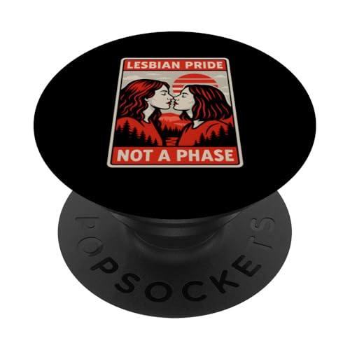 Lesbian Pride Not a Phase Retro Damen Liebe Frauen LGBTQ+ PopSockets Klebender PopGrip Lesbian Pride Not a Phase Retro Damen Liebe Frauen LGBTQ+ PopSockets Klebender PopGrip von Boldly Queer - Expressive Pride Apparel for All
