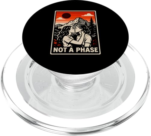 Lesbian Pride Not a Phase Retro Damen Liebe Frauen LGBTQ+ PopSockets PopGrip für MagSafe Lesbian Pride Not a Phase Retro Damen Liebe Frauen LGBTQ+ PopSockets PopGrip für MagSafe von Boldly Queer - Expressive Pride Apparel for All