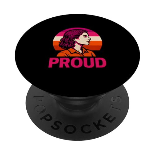 Lesbian Pride Stolze Vintage-Frauen lieben LGBTQ+ PopSockets Klebender PopGrip Lesbian Pride Stolze Vintage-Frauen lieben LGBTQ+ PopSockets Klebender PopGrip von Boldly Queer - Expressive Pride Apparel for All