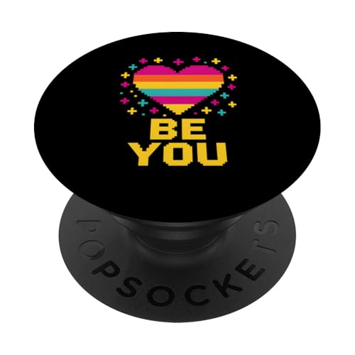 Queer Pride Be You Bold Rainbow 8-Bit Videospiel LGBTQ+ PopSockets Klebender PopGrip Queer Pride Be You Bold Rainbow 8-Bit Videospiel LGBTQ+ PopSockets Klebender PopGrip von Boldly Queer - Expressive Pride Apparel for All