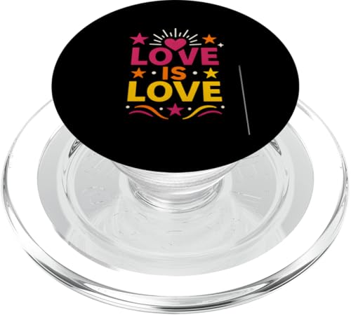 Queer Pride Month LGBTQ+ Liebe ist Liebe Vintage-Herzen PopSockets PopGrip für MagSafe Queer Pride Month LGBTQ+ Liebe ist Liebe Vintage-Herzen PopSockets PopGrip für MagSafe von Boldly Queer - Expressive Pride Apparel for All