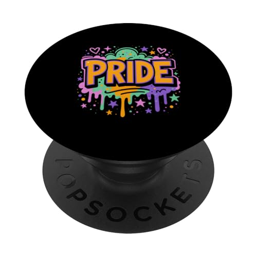 Queer Pride Month Mutige Graffiti-Herzen, niedliche LGBTQ+ PopSockets Klebender PopGrip Queer Pride Month Mutige Graffiti-Herzen, niedliche LGBTQ+ PopSockets Klebender PopGrip von Boldly Queer - Expressive Pride Apparel for All