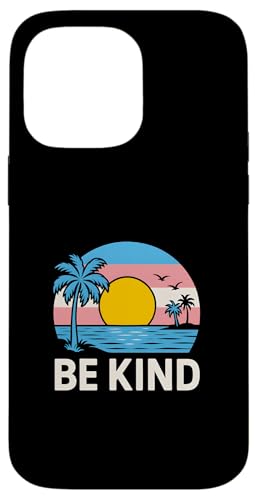 Transgender Pride Be Kind Retro Damen Trans Flagge Hülle für iPhone 14 Pro Max Transgender Pride Be Kind Retro Damen Trans Flagge Hülle für iPhone 14 Pro Max von Boldly Queer - Expressive Pride Apparel for All