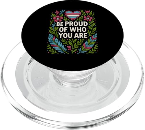 Transgender Pride Be Proud Modern Unisex LGBTQ+ Sichtbarkeit PopSockets PopGrip für MagSafe Transgender Pride Be Proud Modern Unisex LGBTQ+ Sichtbarkeit PopSockets PopGrip für MagSafe von Boldly Queer - Expressive Pride Apparel for All