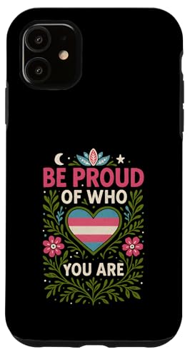 Transgender Pride Be Proud Vintage-LGBTQ+-Herz Hülle für iPhone 11 Transgender Pride Be Proud Vintage-LGBTQ+-Herz Hülle für iPhone 11 von Boldly Queer - Expressive Pride Apparel for All