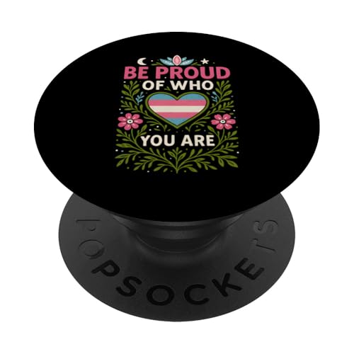 Transgender Pride Be Proud Vintage-LGBTQ+-Herz PopSockets Klebender PopGrip Transgender Pride Be Proud Vintage-LGBTQ+-Herz PopSockets Klebender PopGrip von Boldly Queer - Expressive Pride Apparel for All