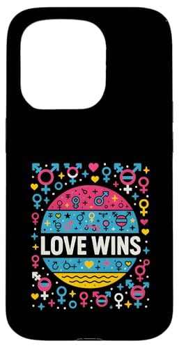 Transgender Pride Love Wins Retro Damen Unisex Trans Flagge Hülle für iPhone 15 Pro Transgender Pride Love Wins Retro Damen Unisex Trans Flagge Hülle für iPhone 15 Pro von Boldly Queer - Expressive Pride Apparel for All