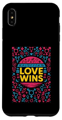 Transgender Pride Love Wins Retro Damen Unisex Trans Flagge Hülle für iPhone XS Max Transgender Pride Love Wins Retro Damen Unisex Trans Flagge Hülle für iPhone XS Max von Boldly Queer - Expressive Pride Apparel for All