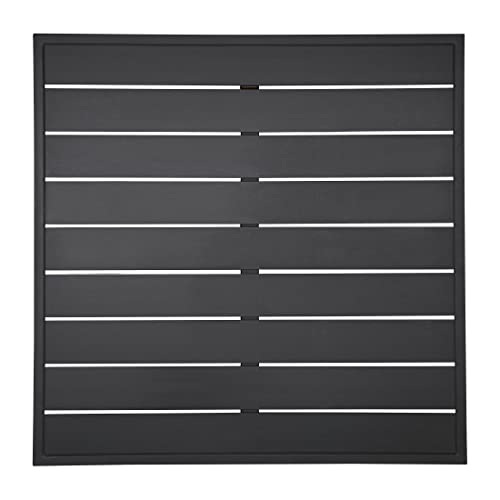 Bolero Aluminium Tischplatte quadratisch schwarz 700mm von Bolero