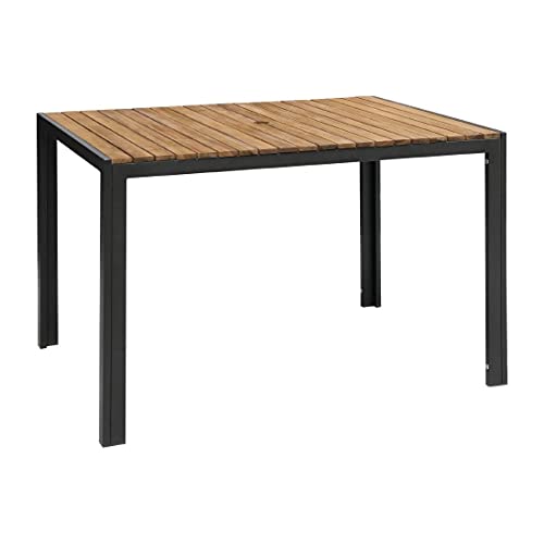 Bolero DS153 rechteckiger Stahl- und Akazienholztisch, 120cm x 80cm, NA Bolero DS153 rechteckiger Stahl- und Akazienholztisch, 120cm x 80cm, NA von Bolero