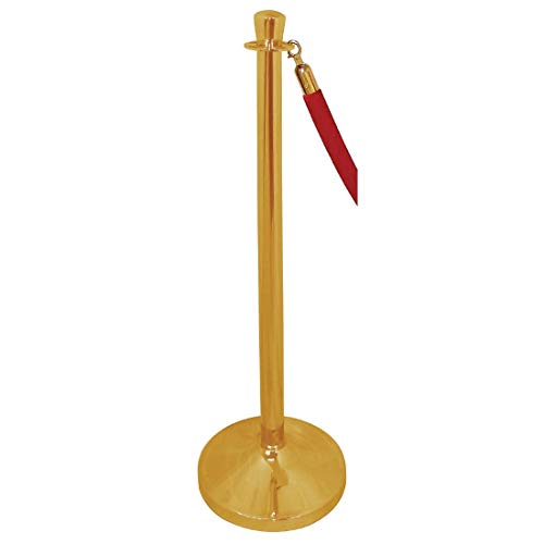 Bolero S654 einzeln verkauft Messing vergoldet Edelstahl Flat Top Barrier Post von Bolero